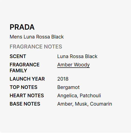 EDF PRADA LUNA ROSSA BLACK EDP BY PRADA For MEN